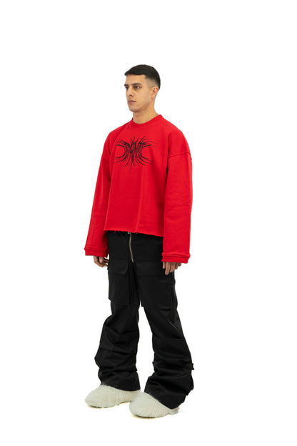 004 RED CREWNECK