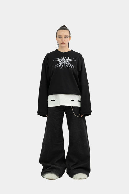 001 CROPPED CREWNECK