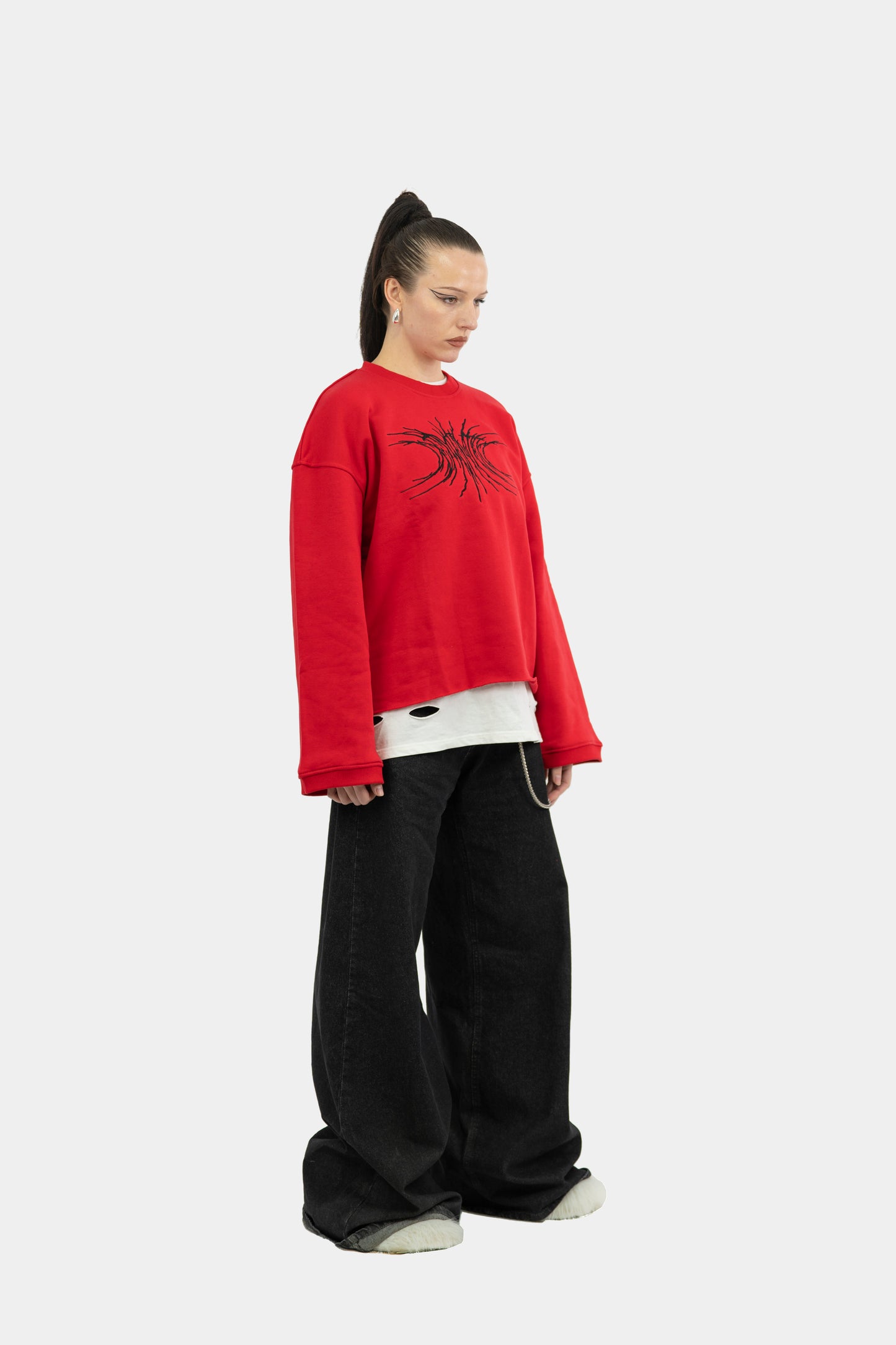 008 RED CREWNECK