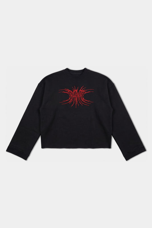 002 BLACK CREWNECK